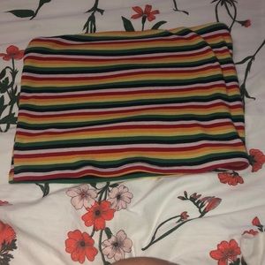 rainbow tube top